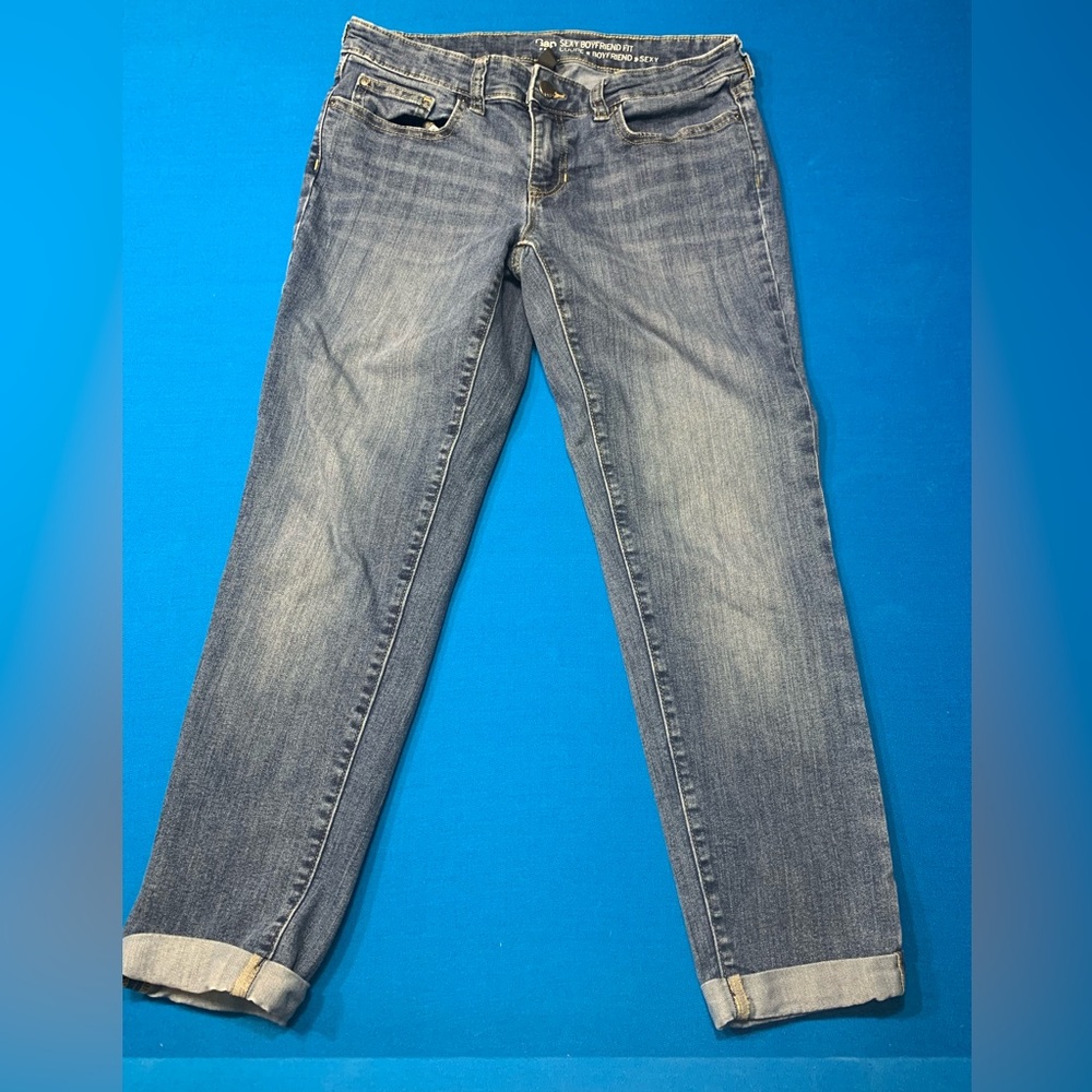 GAP Women's Cropped Ankle Jeans - Blue